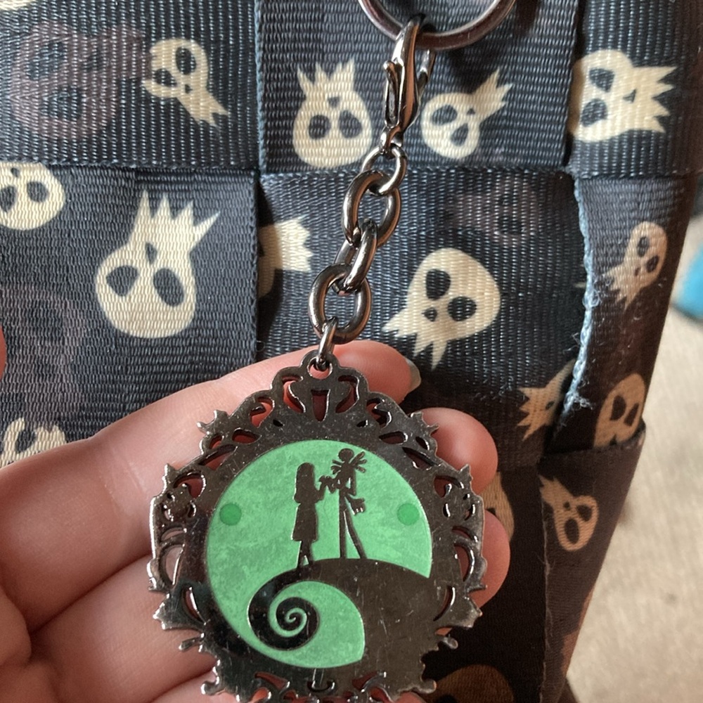 HARVERYS DISNEY COUTURE NIGHTMARE BEFORE CHRISTMAS purse. Made with seatbelts! - Picture 2 of 11